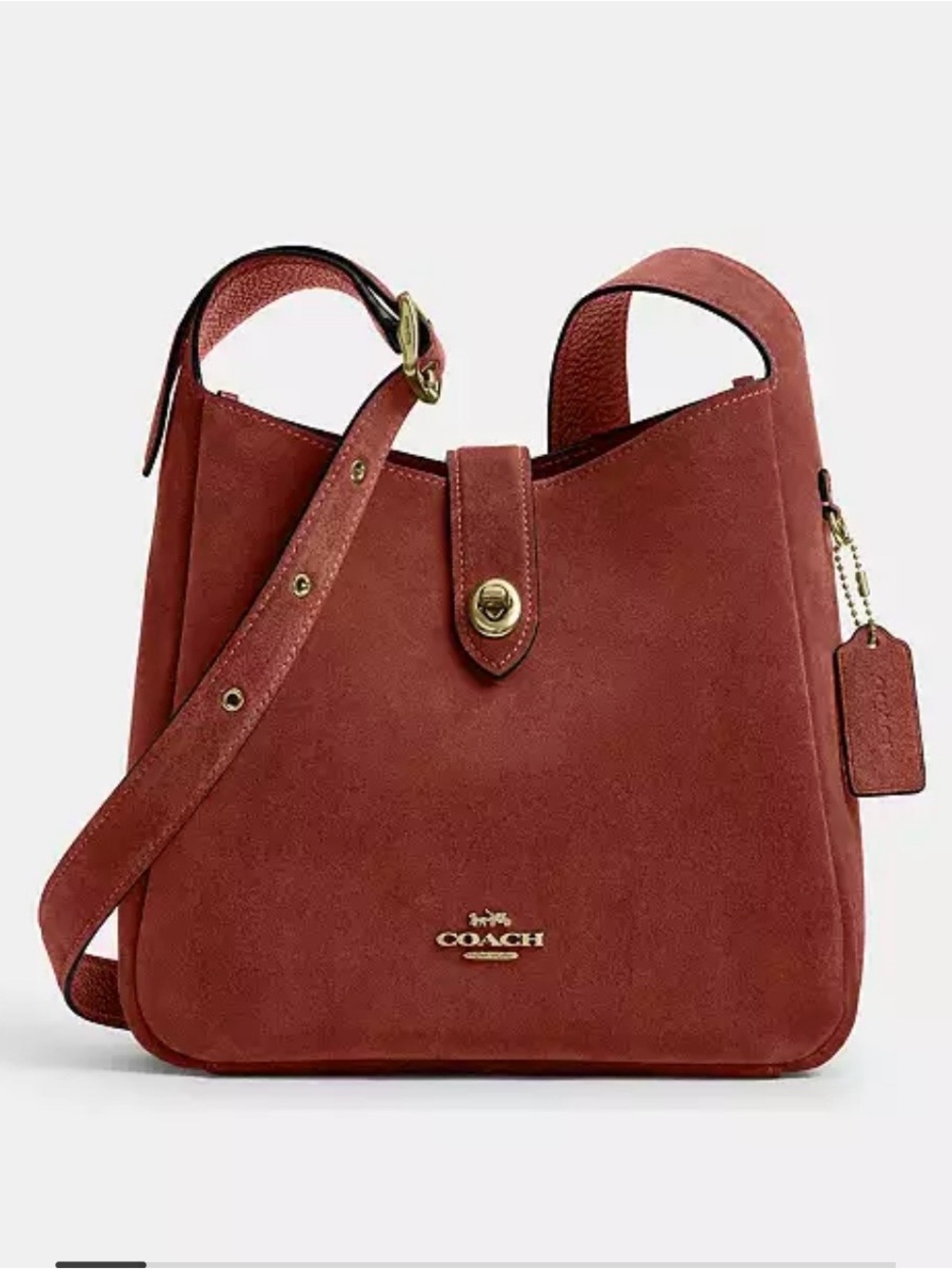 Coach Hadley Convertible Crossbody Shoulder Bag Clay/Brass